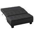 SCHLAFSOFA Dunkelgrau  - Dunkelgrau/Schwarz, Design, Textil/Metall (125/92/102cm) - Novel