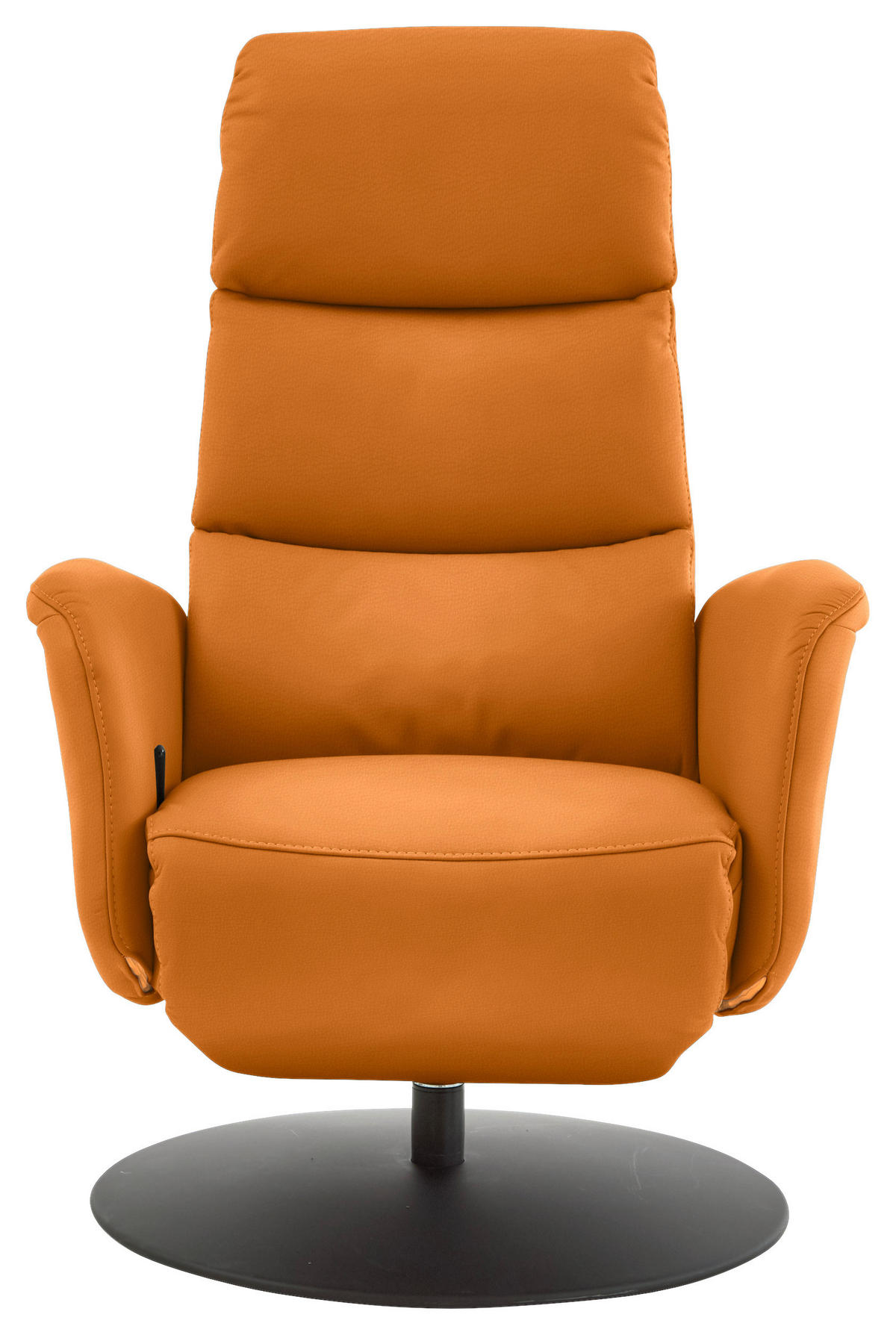 RELAXSESSEL in Leder Currygelb  - Currygelb/Schwarz, Design, Leder/Metall (76/108/86cm) - Dieter Knoll