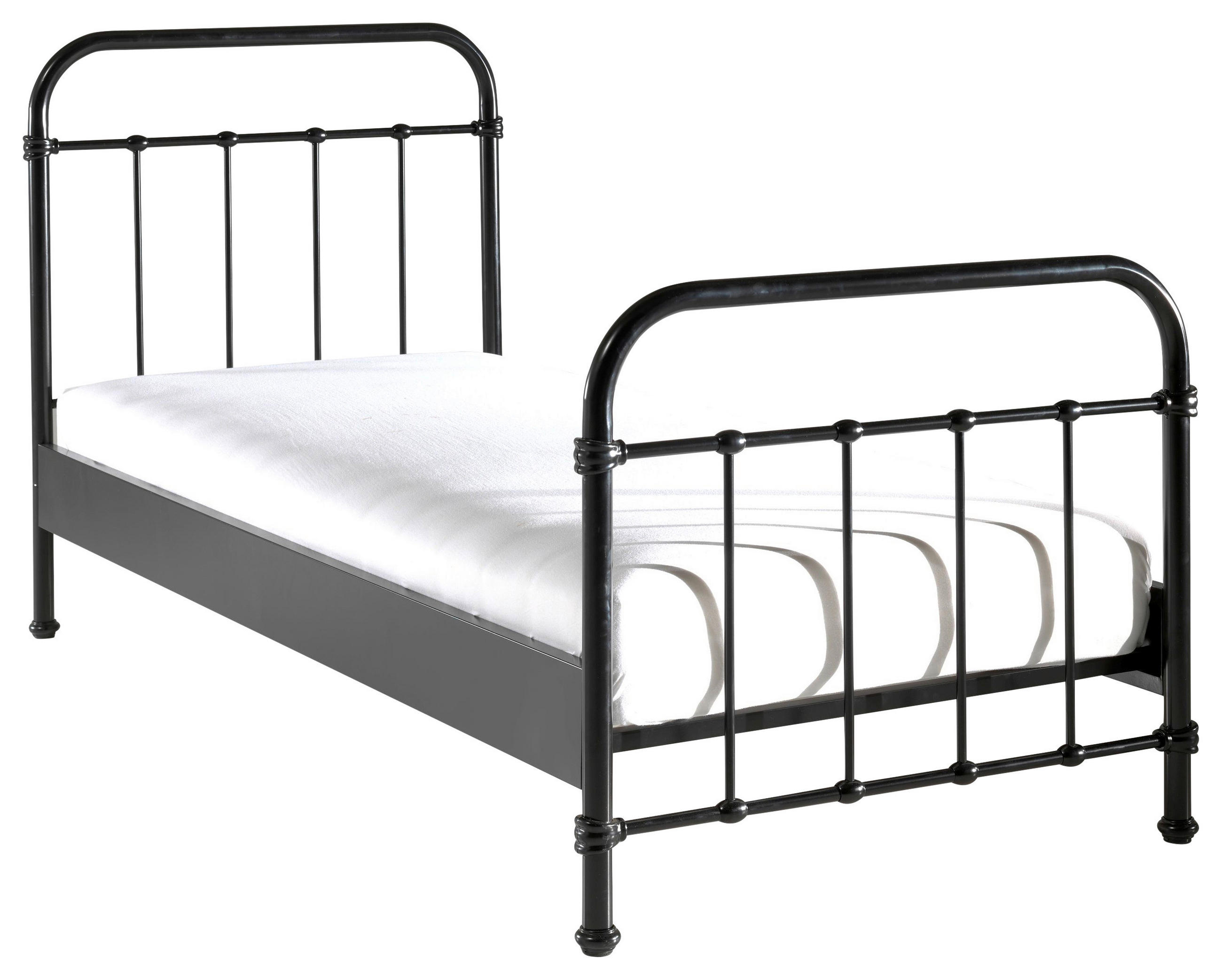 KINDER-/JUNIORBETT - Schwarz, ROMANTIK / LANDHAUS, Metall (90/200cm) - MID.YOU