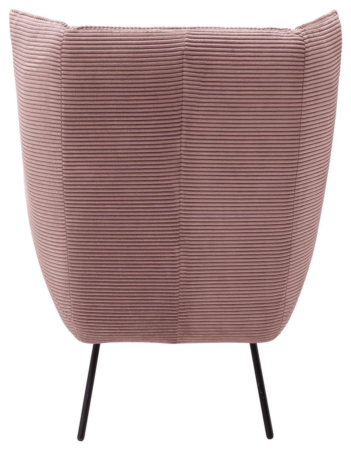 SESSEL in Cord Rosa  - Schwarz/Rosa, Design, Textil/Metall (90/112/94cm) - Pure Home Lifestyle