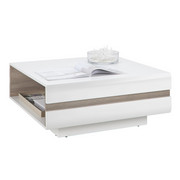 SOFFBORD - vit/färg tryffelek, Design, träbaserade material (90/38/90cm) - Carryhome