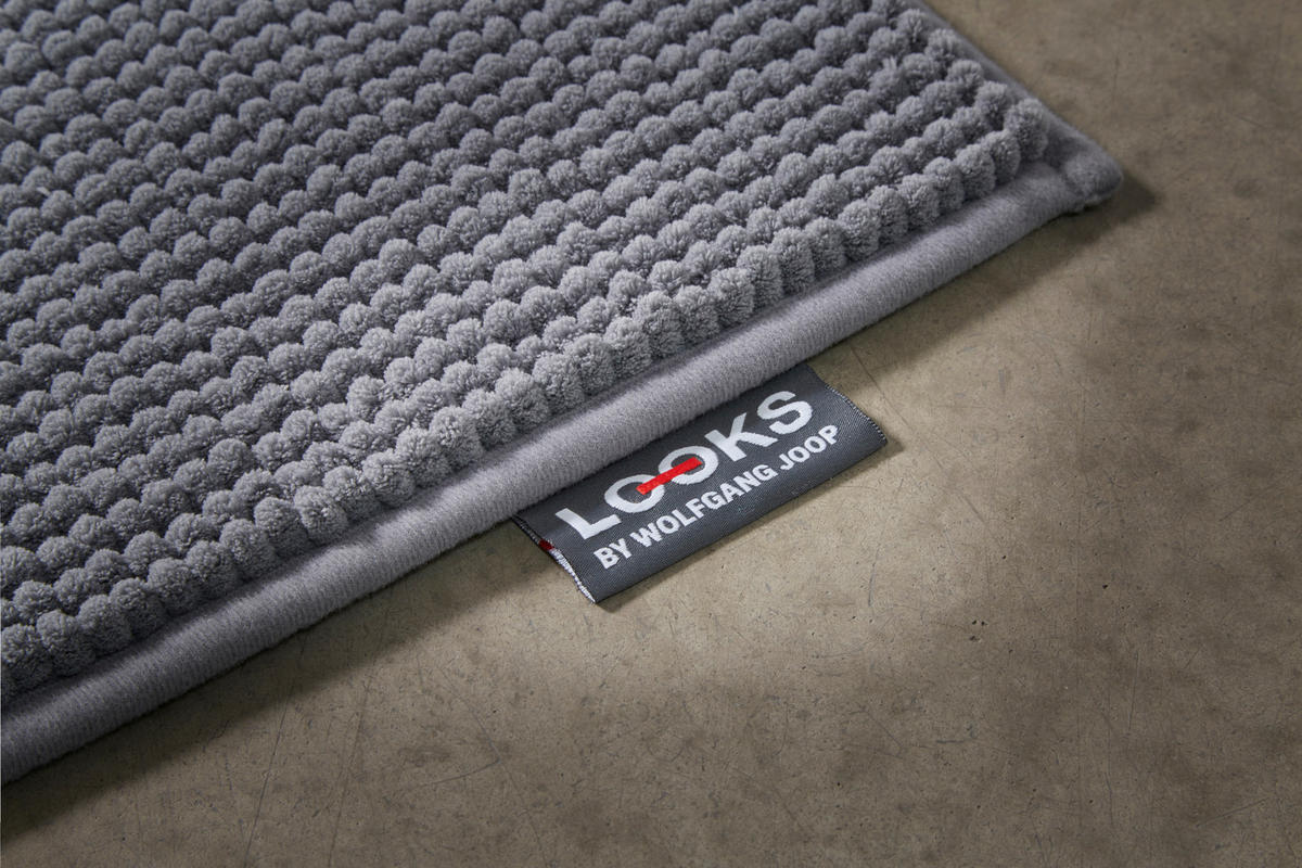 BADTEPPICH Dunkelgrau 60/100 cm  - Dunkelgrau, Basics, Kunststoff/Textil (60/100cm) - LOOKS by W.Joop