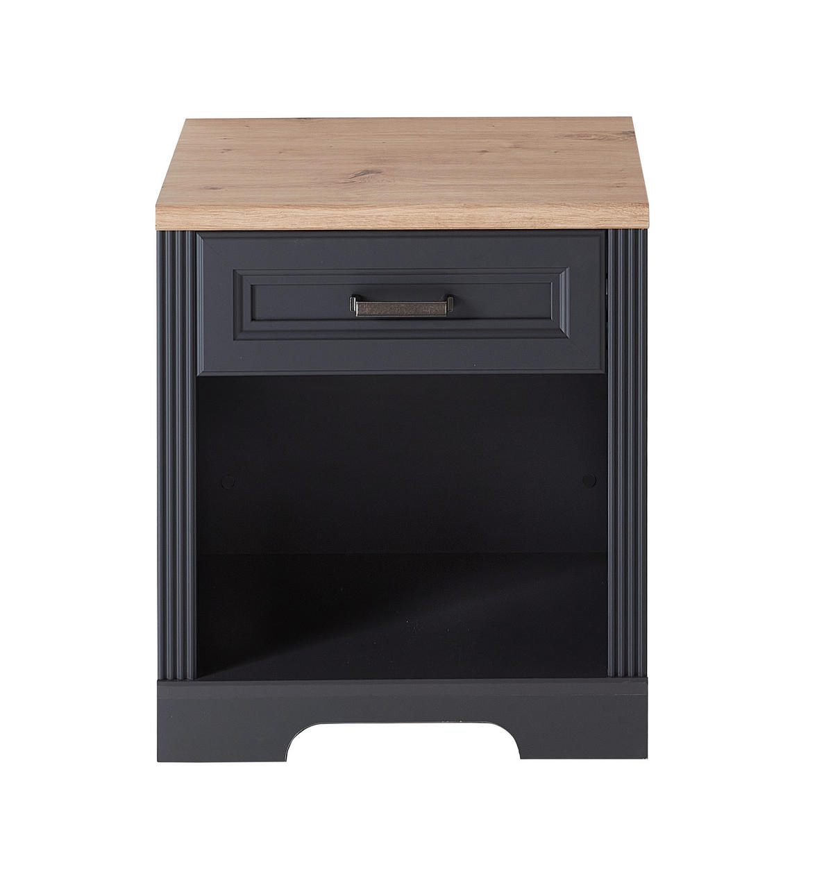 ROLLBOX - grafit/stejar Artisan, Romantik / Landhaus, metal/material pe bază de lemn (54/62/39cm) - Landscape