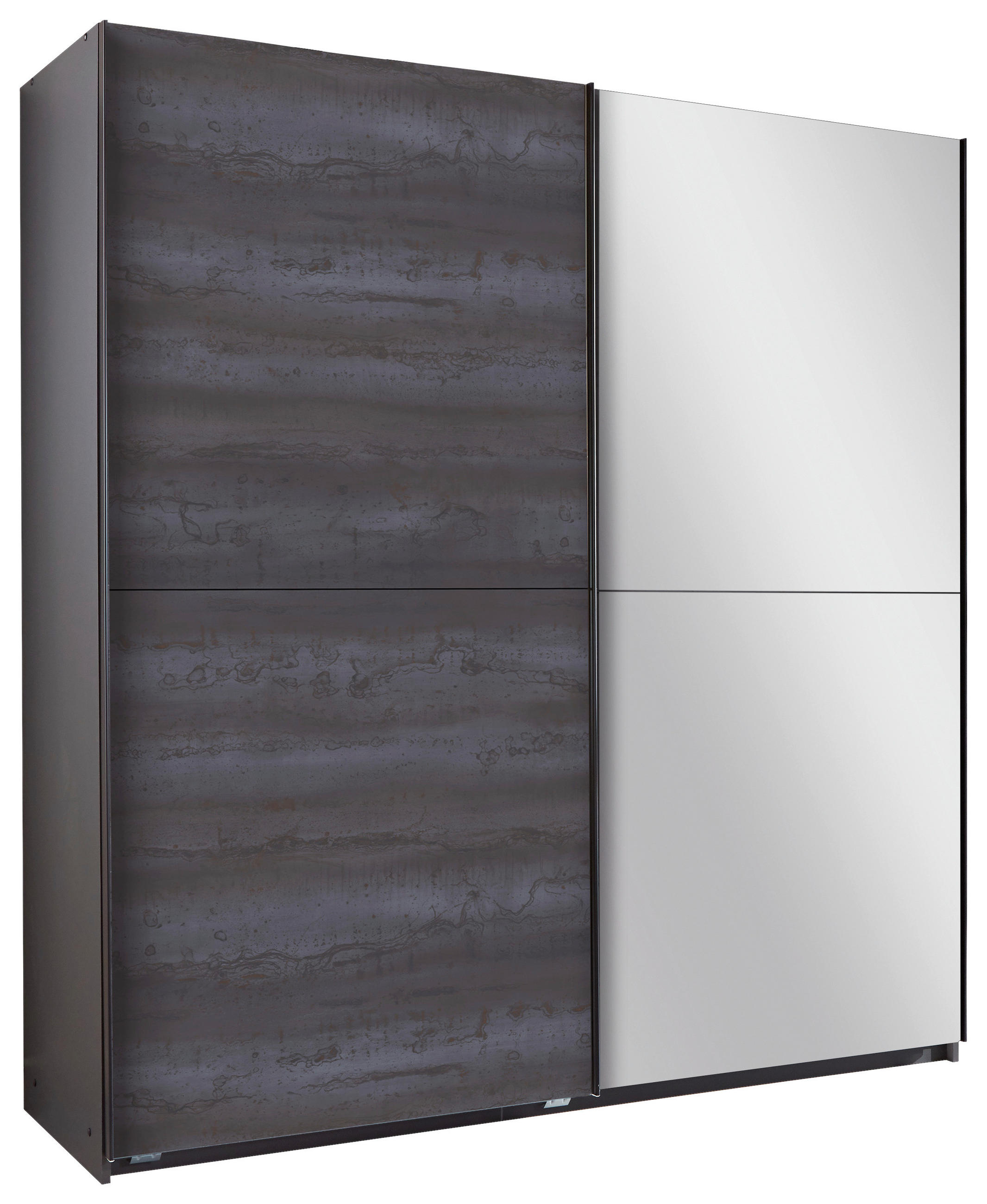 Schwebetürenschrank + Spiegel B: 180 Cm Herne, Graphit