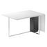 ESSTISCH in Metall, Glas, Holzwerkstoff 135(200)/90/74 cm - Schwarz/Weiß, Design, Glas/Holz (135(200)/90/74cm) - Bacher ESSTISCH in Metall, Glas, Holzwerkstoff 135(200)/90/74 cm - Schwarz/Weiß, Design, Glas/Holz (135(200)/90/74cm) - Bacher