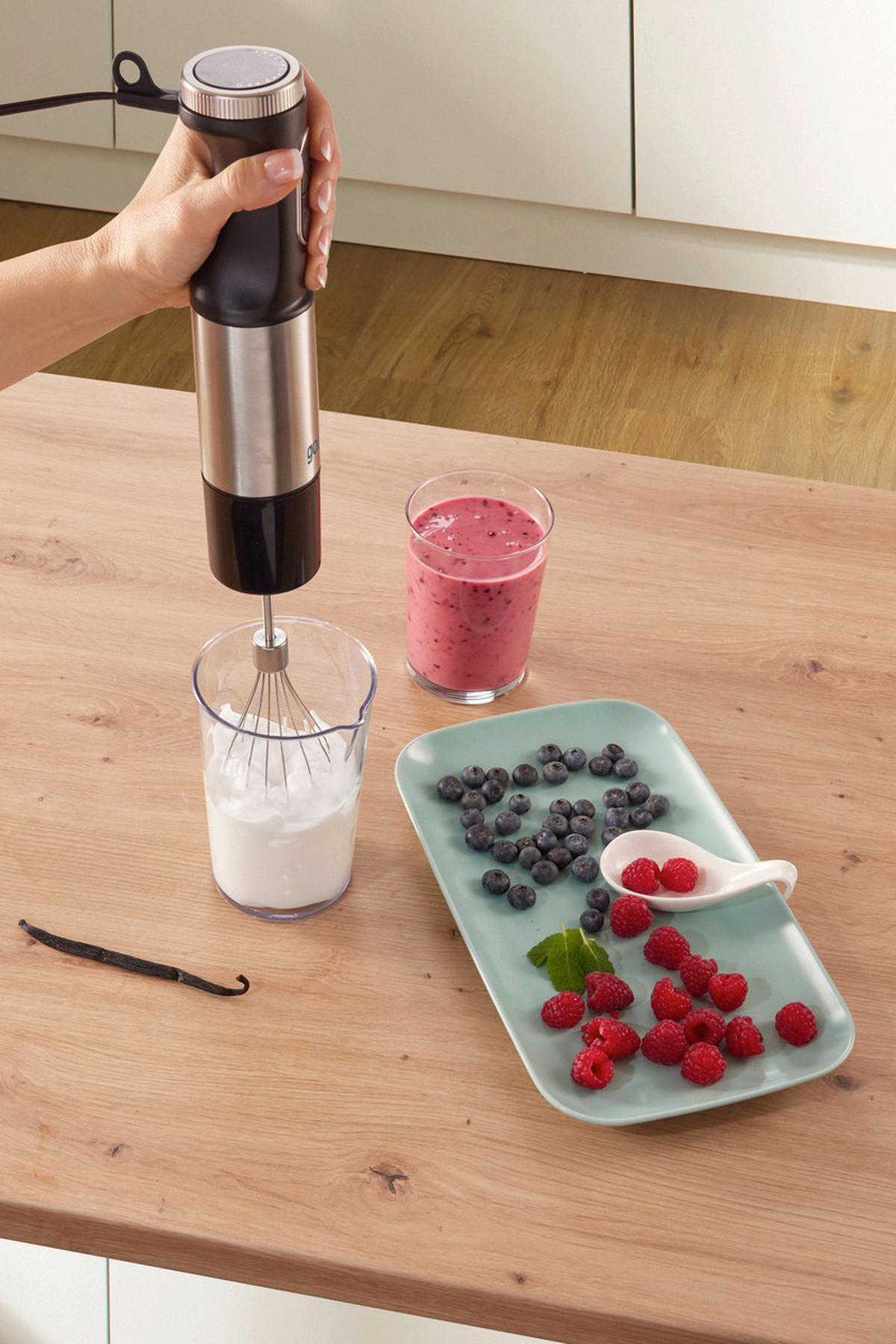 STABMIXER-SET  - Edelstahlfarben, Trend (6,8/40,7/8,2cm) - Gorenje