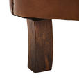 SESSEL in Echtleder Braun  - Braun, LIFESTYLE, Leder/Holz (84/88/83cm) - Landscape