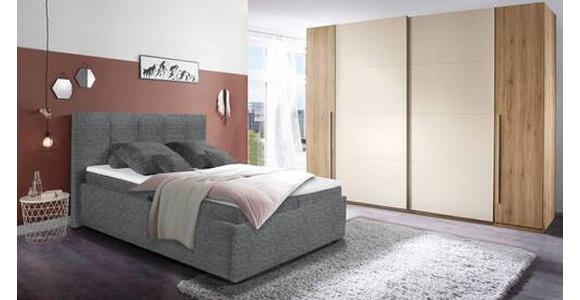 POLSTERBETT Matratze, Bettkasten, Topper Dunkelgrau 180/200 cm - Dunkelgrau/Graphitfarben, KONVENTIONELL, Kunststoff/Textil (180/200cm) - Esposa