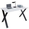 SCHREIBTISCH 140/50/76 cm  in Schwarz, Weiß  - Schwarz/Weiß, MODERN, Holzwerkstoff/Metall (140/50/76cm) - MID.YOU