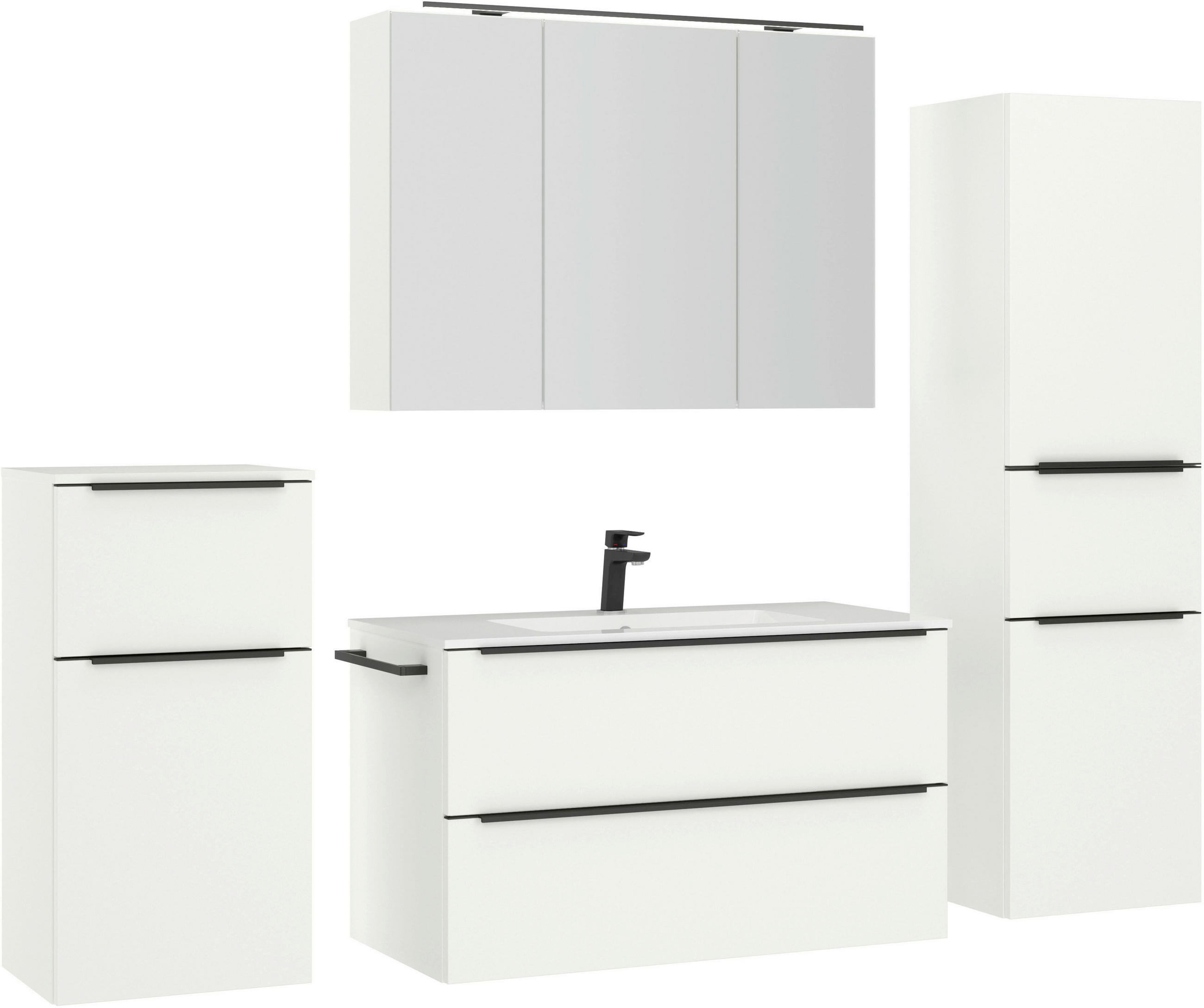 Nobilia Badezimmer Weiß 191 cm