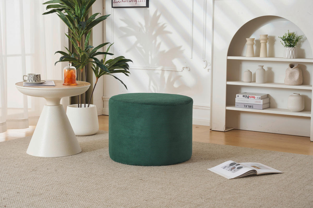 TABURE IZ BLAGA, tekstil zelena  - zelena, Moderno, tekstil (55/40/55cm) - P & B