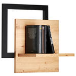 WANDBOARD  56/51/24 cm  - Eichefarben/Anthrazit, Design, Holzwerkstoff (56/51/24cm) - Carryhome