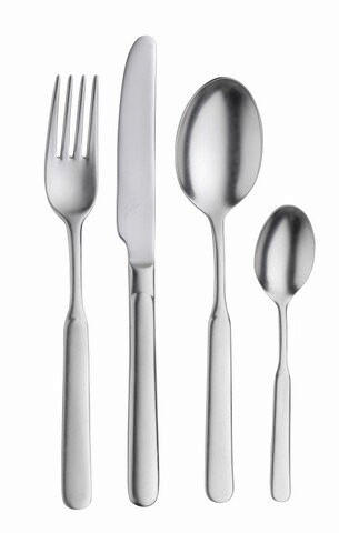BESTECKSET CASALI STONE WASHED 24-teilig Stahl  - Edelstahlfarben, Basics, Metall (25,5/7/5,3cm) - Pintinox