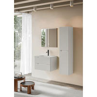 BADEZIMMER 3-teilig  in 80 cm  - Weiß, KONVENTIONELL, Holzwerkstoff/Stein (80cm) - Belluti