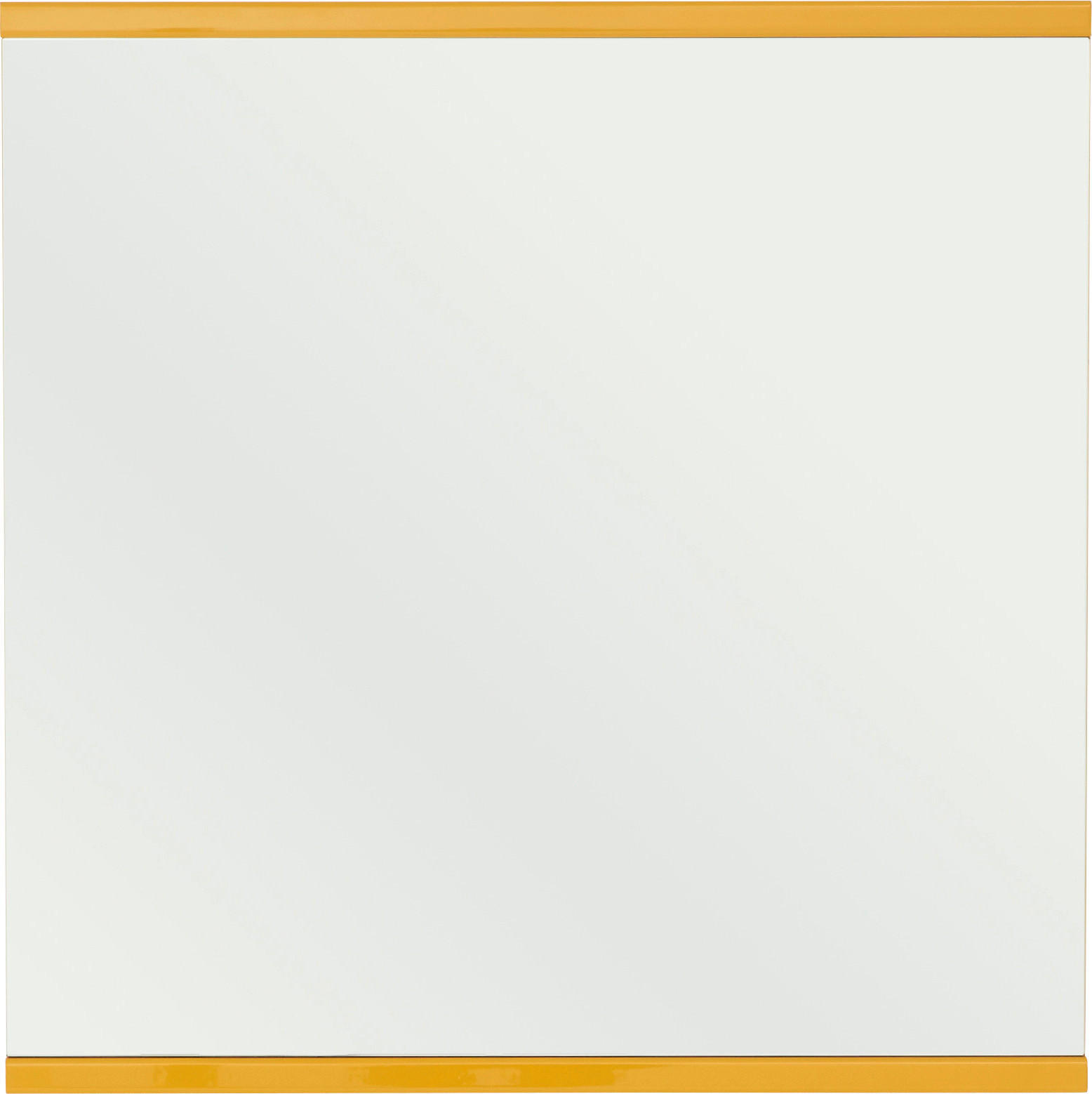 NÁSTENNÉ ZRKADLO, 75/75,6/4,6 cm,  - žltá, Design, kompozitné drevo/sklo (75/75,6/4,6cm) - Invivus