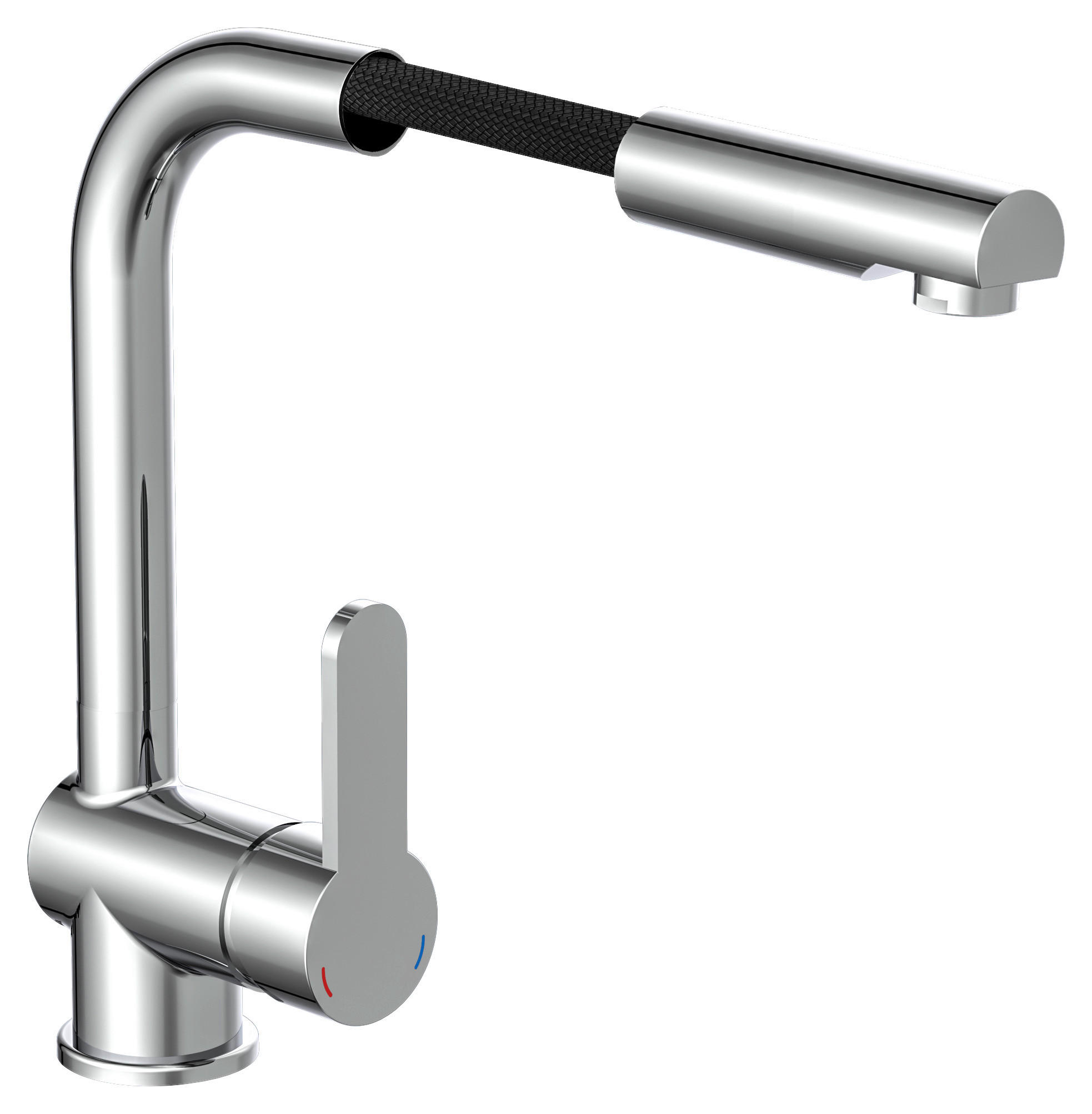 KÜCHENARMATUR XR-860  - Chromfarben, Basics, Metall (5,5/30/24cm) - Xora