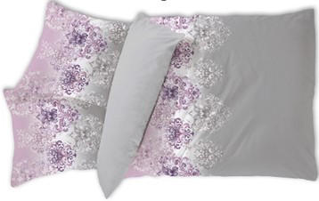 LENJERIE DE PAT CU DOUĂ FEțE 220/200 cm  - gri, textil (220/200cm) - Esposa