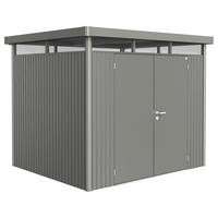 GERÄTEHAUS 275/222/235 cm  - Grau, Design, Metall (275/222/235cm) - Biohort