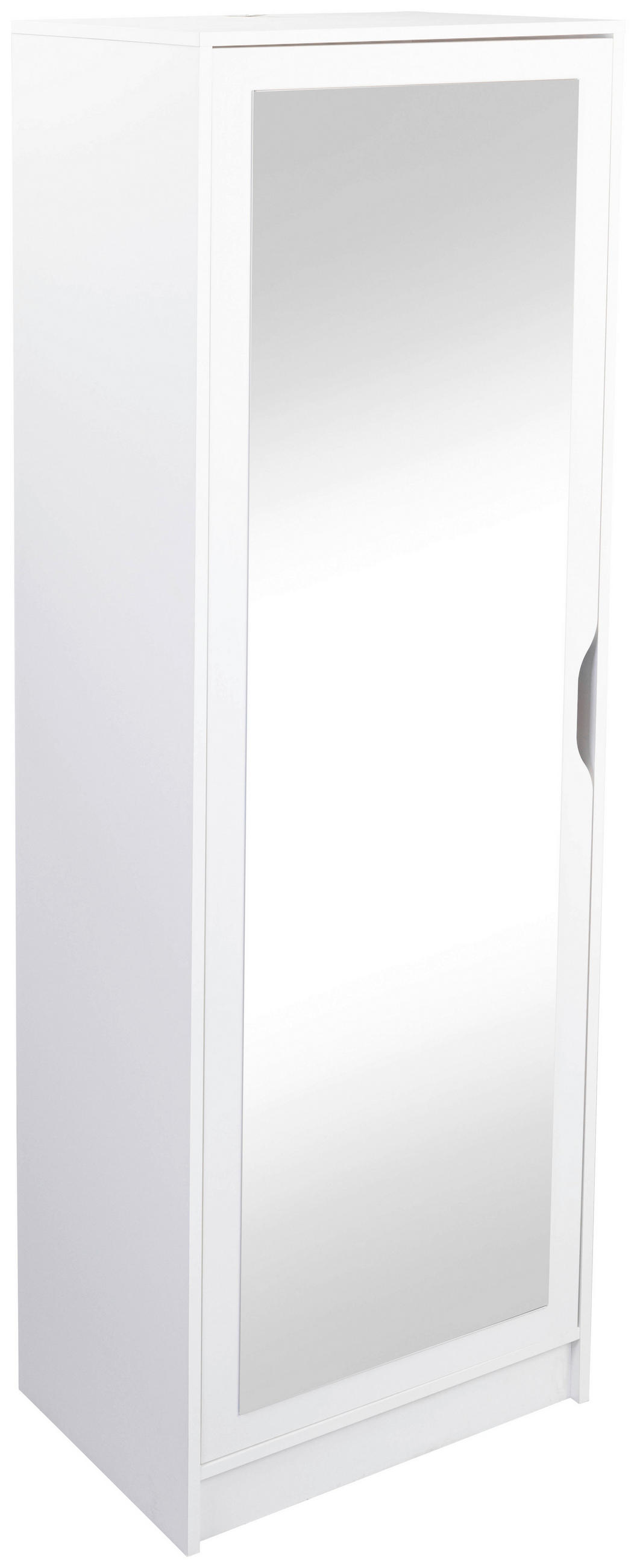 SCHUHSCHRANK Weiß  - Weiß, Design, Glas/Holz (58/190/40cm) - Livetastic