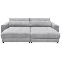 BIG SOFFA i manchester ljusgrå  - ljusgrå/svart, Klassisk, trämaterial/textil (292/90/194cm) - MID.YOU