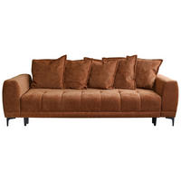 SCHLAFSOFA  mit Bettkasten erhältlich, Bettfunktion erhältlich Struktur Kupferfarben  - Schwarz/Kupferfarben, Design, Holz/Textil (247/94/90cm) - MID.YOU