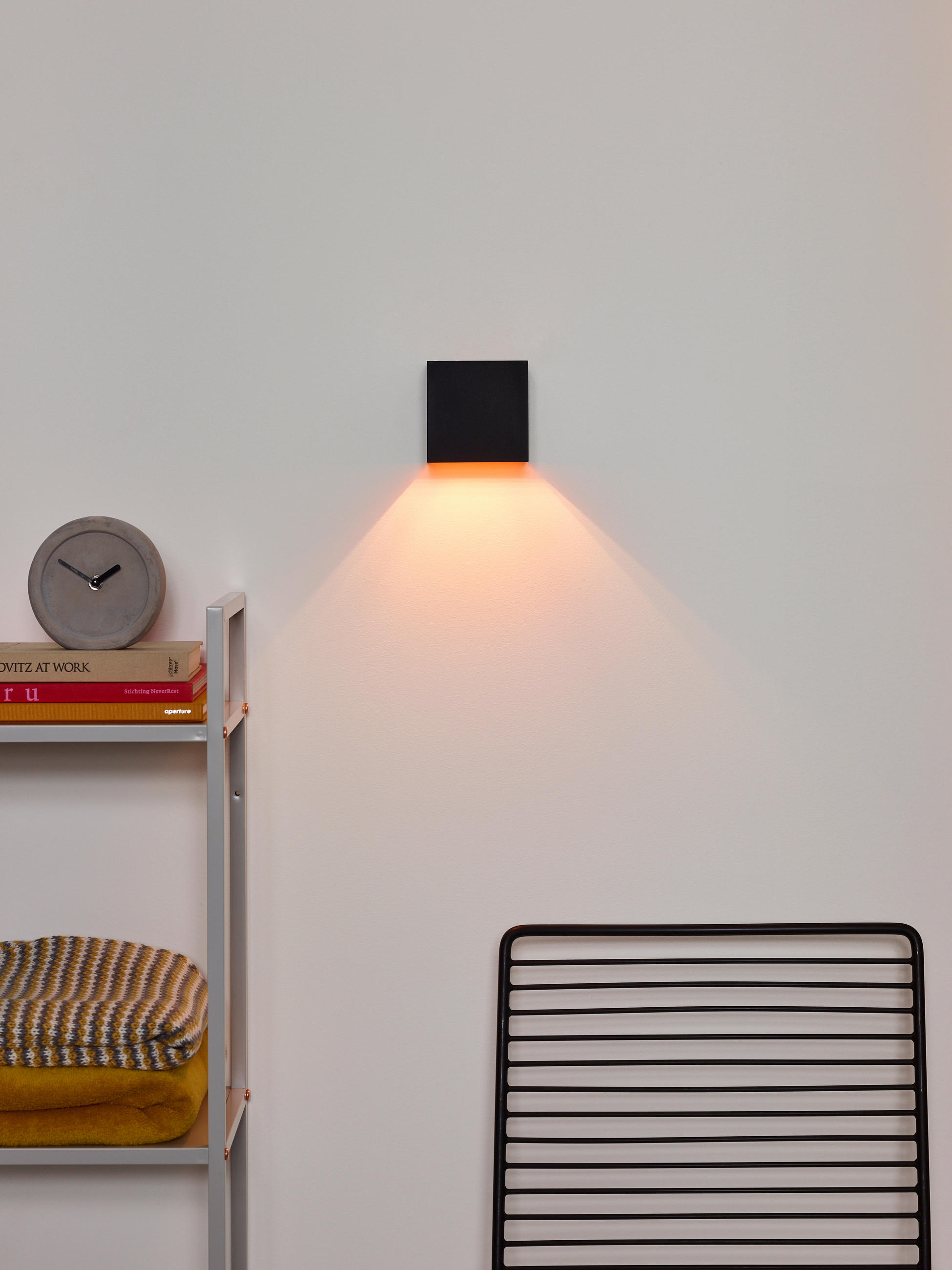 LED-WANDLEUCHTE Xio 9.7/9.7/9.7 cm   - Messingfarben/Schwarz, Design, Metall (9.7/9.7/9.7cm) - Lucide