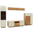 WOHNWAND in Eichefarben, Champagner - Champagner/Eichefarben, KONVENTIONELL, Glas/Holz (352/200/55cm) - Voleo WOHNWAND in Eichefarben, Champagner - Champagner/Eichefarben, KONVENTIONELL, Glas/Holz (352/200/55cm) - Voleo
