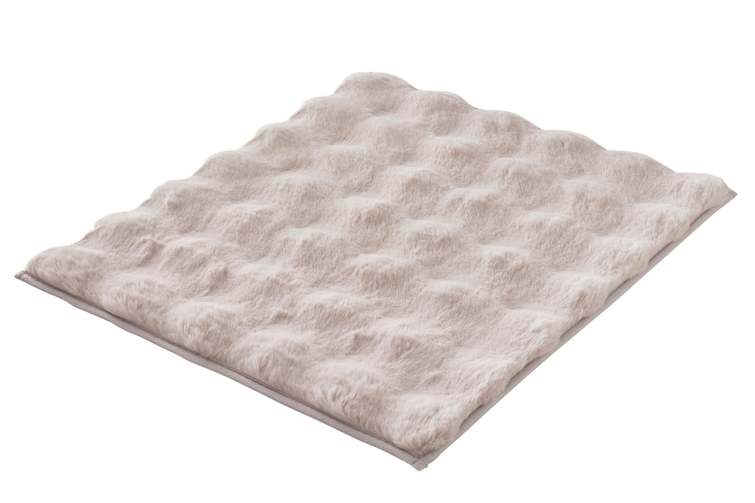 KOPALNIŠKA PREPROGA CLOUD sivobež 50/60 cm - sivobež, Basics, umetna masa/tekstil (50/60cm) - Kleine Wolke