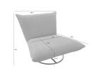 RELAXSESSEL Cord    - Beige/Schwarz, Design, Textil/Metall (100/78/96cm) - Livetastic