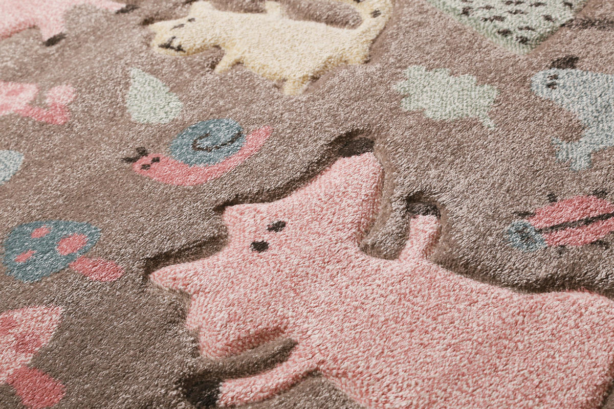 KINDERTEPPICH 133/200 cm Forest  - Taupe, Trend, Textil (133/200cm) - Sigikid