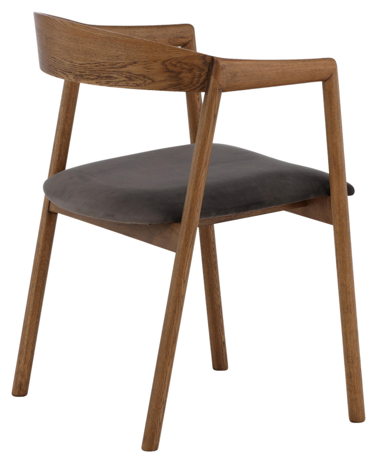 STOLSET 2 styck sammet  - brun/grå, Design, trä/textil (53/76,5/56cm) - Livetastic