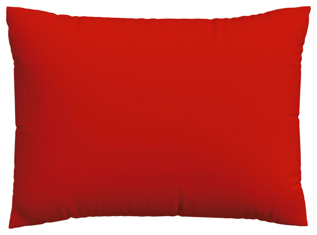 KOPFPOLSTERBEZUG KNITTED JERSEY 60/80 cm  - Dunkelrot, Basics, Textil (60/80cm) - Schlafgut