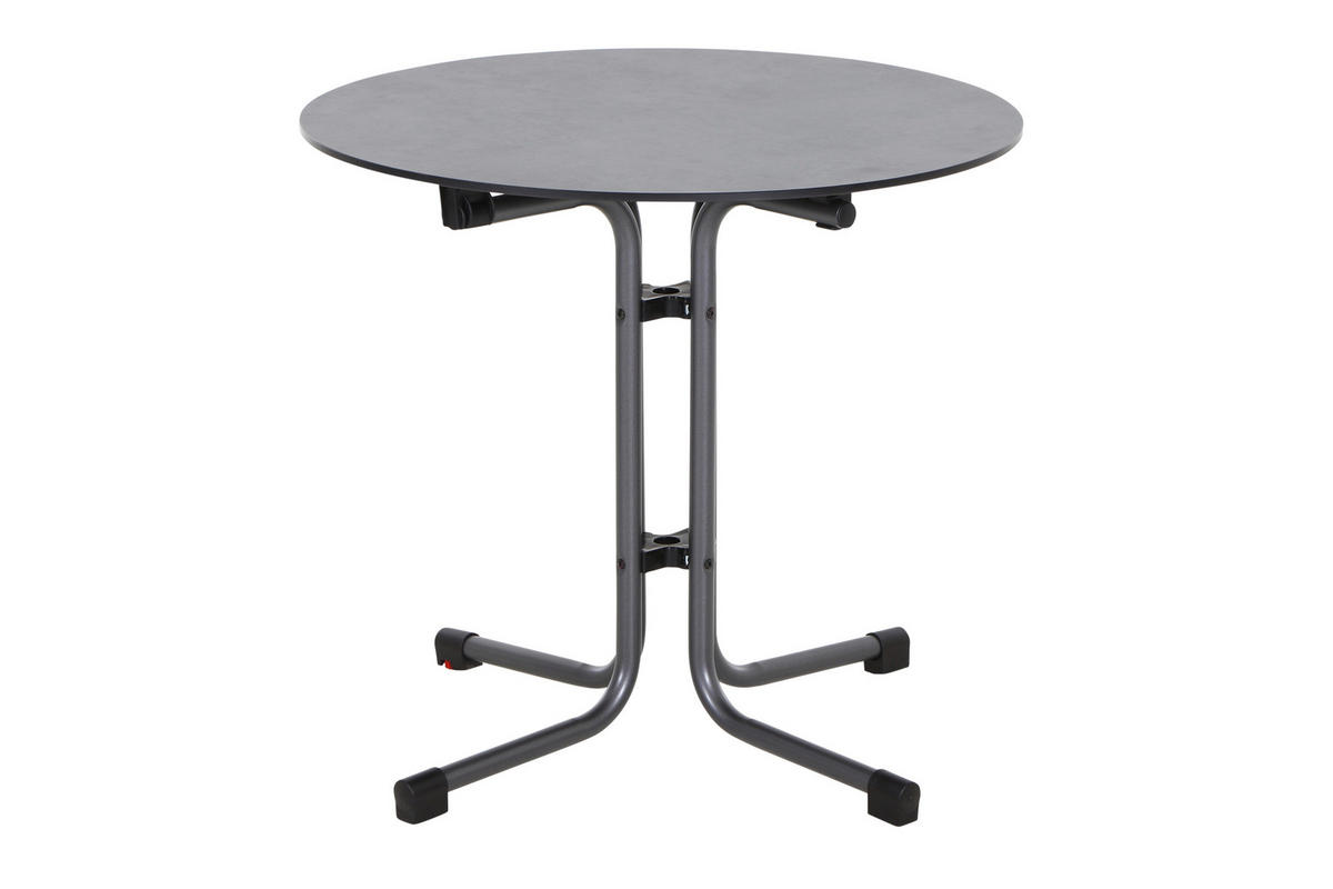GARTENGARNITUR 5-teilig Stahl  - Anthrazit/Rot, Basics, Kunststoff/Metall (57/80/56cm) - Siena Garden