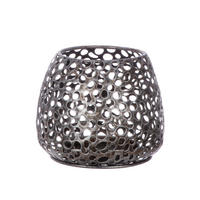 WINDLICHT Silberfarben  - Silberfarben, Basics, Metall (14/12/14cm)