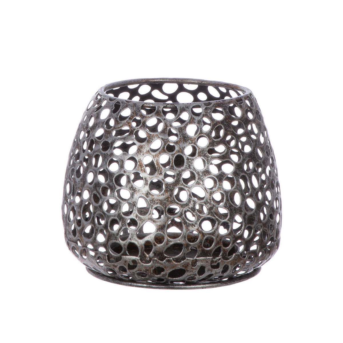 WINDLICHT Silberfarben  - Silberfarben, Basics, Metall (14/12/14cm)