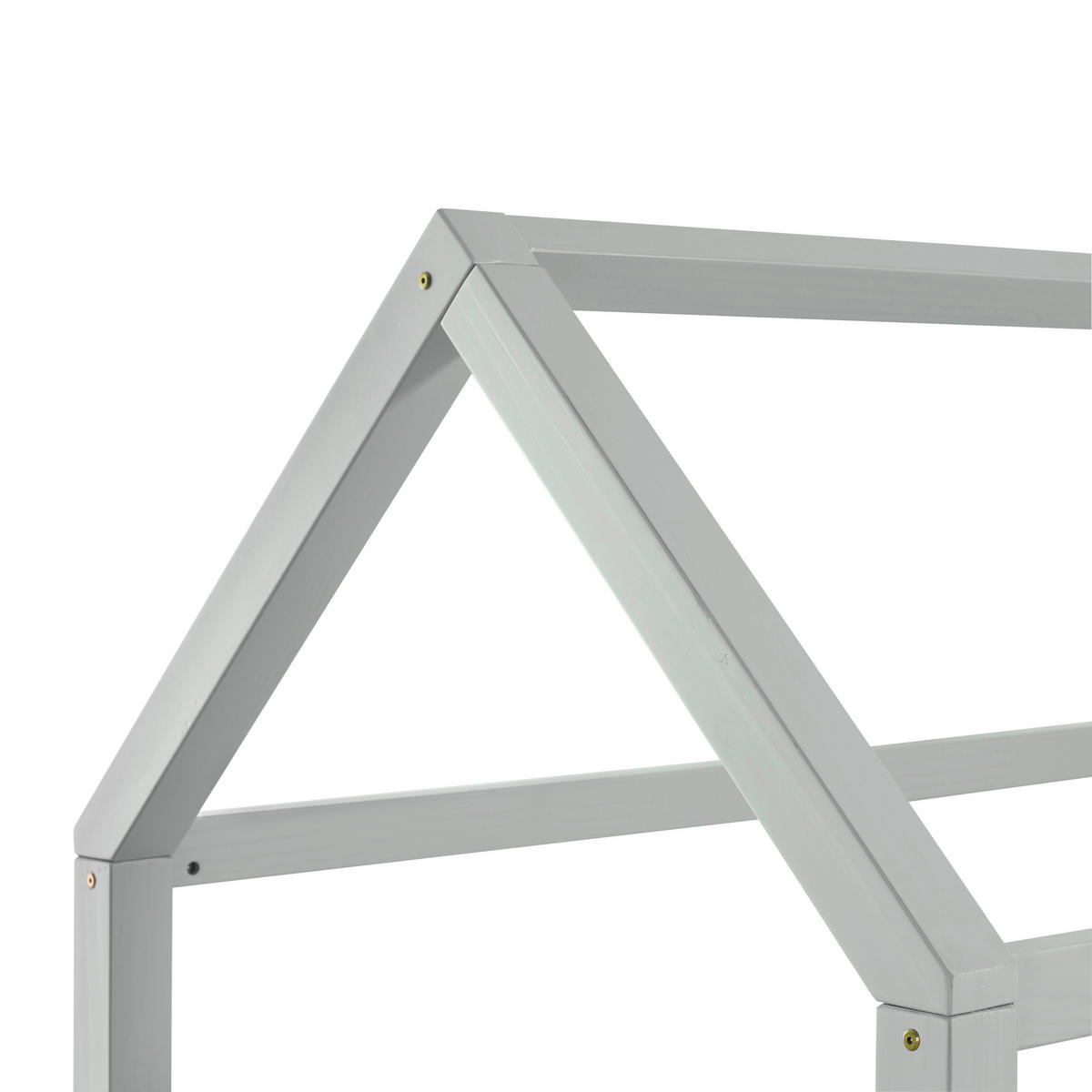 HAUSBETT 90/200 cm,  in Grau, Lattenrost  - Blau/Naturfarben, LIFESTYLE, Holz (90/200cm) - MID.YOU