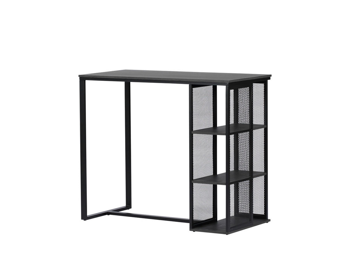 BARTISCH in Metall, Holzwerkstoff 120/102,5/60 cm   - Eichefarben/Dunkelgrau, MODERN, Holzwerkstoff/Metall (120/102,5/60cm) - P & B