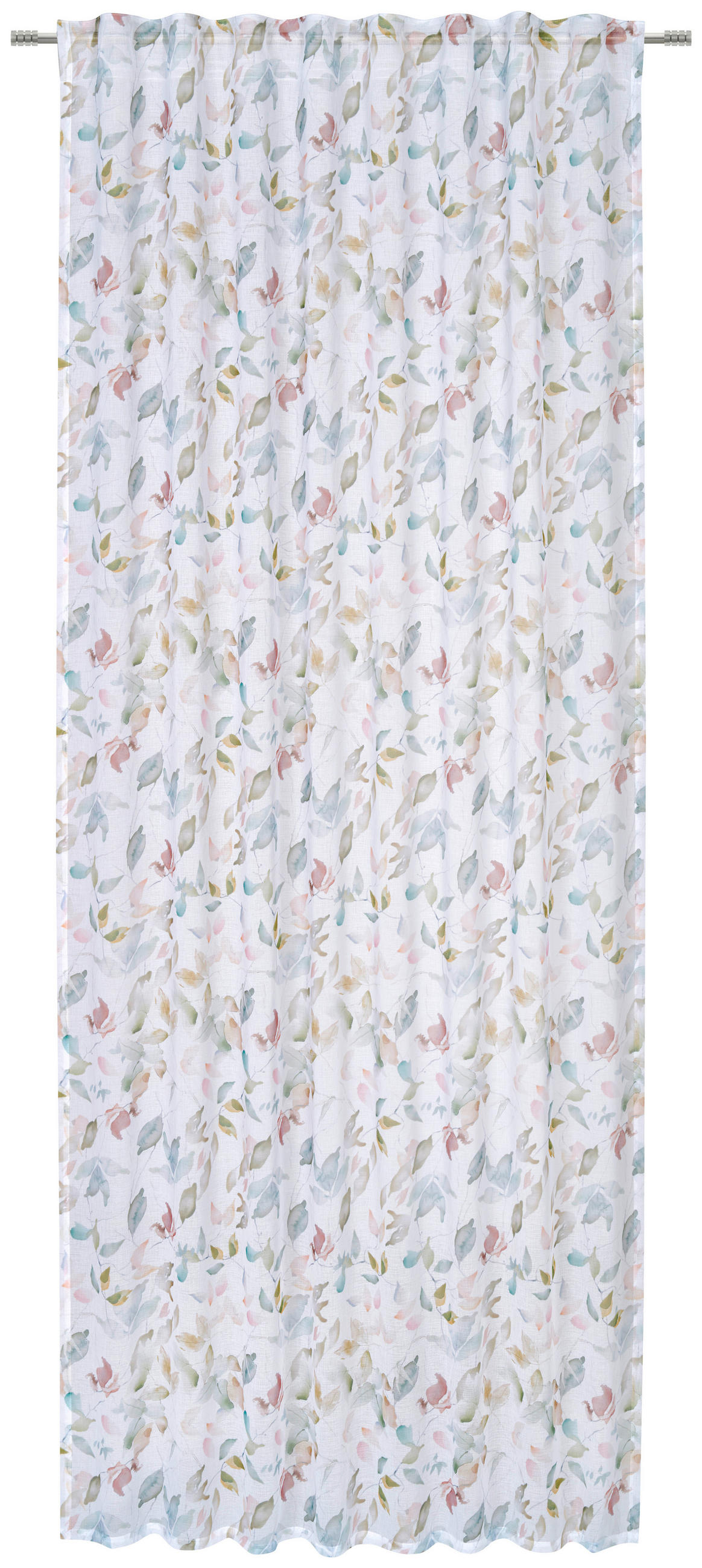 FERTIGVORHANG  transparent   135/245 cm  - Rot, Natur, Textil (135/245cm) - Esposa