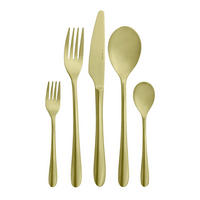 BESTECKSET ONTARIO 20-teilig Edelstahl  - Goldfarben, Basics, Metall (28,5/5/33,8cm) - Collini
