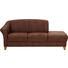SITZGARNITUR Mikrofaser Braun - Eichefarben/Beige, LIFESTYLE, Holz/Textil (204/81/85cm) - Landscape