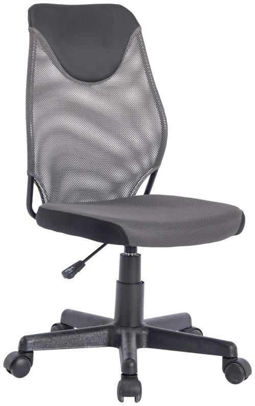 OKRETNA STOLICA ZA MLADE siva, crna metal, plastika, tekstil - siva/crna, Konvencionalno, metal/tekstil (42/85(95)/42cm) - Carryhome