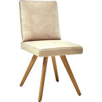 STUHL  in Mikrofaser Holz, Textil  - Eichefarben/Beige, Design, Holz/Textil (46/94/58cm) - Dieter Knoll