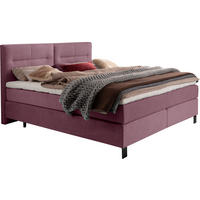 BOXSPRINGBETT 180/220 cm  in Rosa  - Schwarz/Rosa, KONVENTIONELL, Textil/Metall (180/220cm) - Esposa