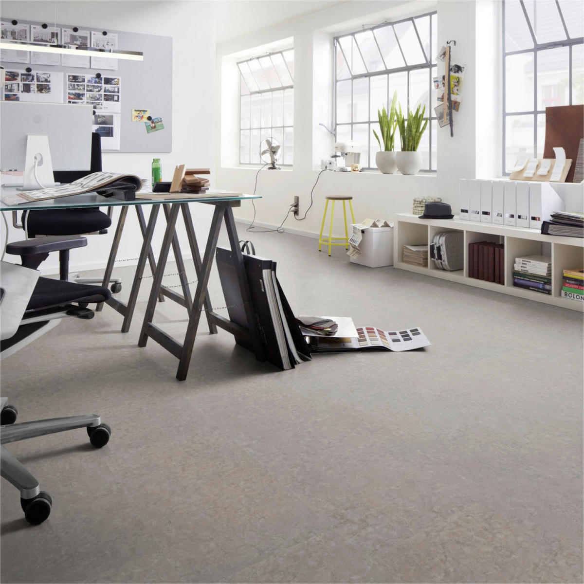 DESIGNBODEN Stone 4.2  per  m² - Greige, Basics, Kunststoff (60.5/30.48/0.42cm)