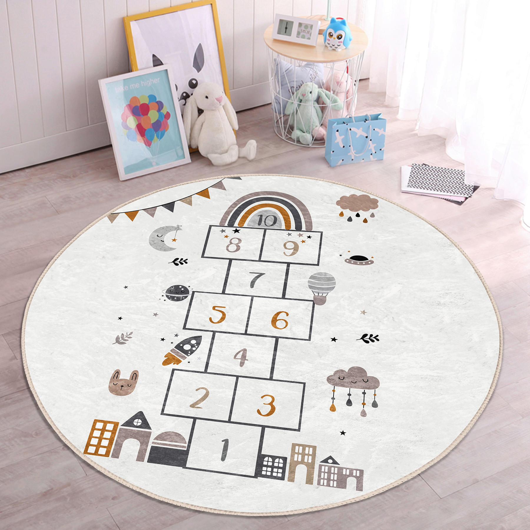 XXXLutz Kinderteppich Mehrfarbig 150x150 cm