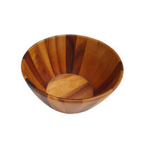 SALATSCHÜSSEL   - Akaziefarben, Natur, Holz (25/13cm) - Homeware Profession.