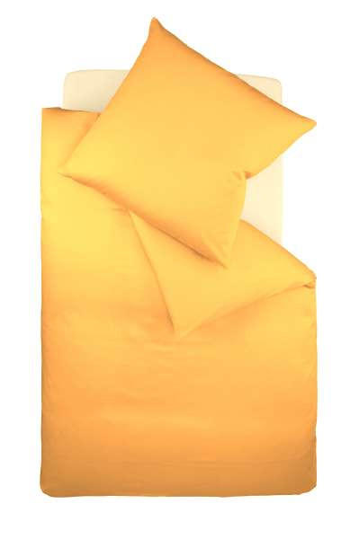 BETTWÄSCHE Makosatin 135/200 cm  - Gelb, Basics, Textil (135/200cm) - Fleuresse