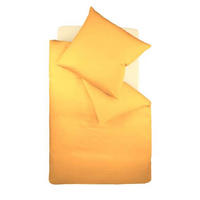 BETTWÄSCHE Makosatin 135/200 cm  - Gelb, Basics, Textil (135/200cm) - Fleuresse