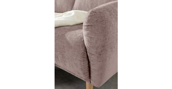 ECKSOFA Altrosa Flachgewebe - Buchefarben/Altrosa, KONVENTIONELL, Holz/Textil (144/230cm) - Carryhome