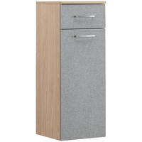 UNTERSCHRANK 32,7/88,4/35,3 cm   - Eichefarben/Grau, Basics, Holzwerkstoff/Metall (32,7/88,4/35,3cm) - Stylife